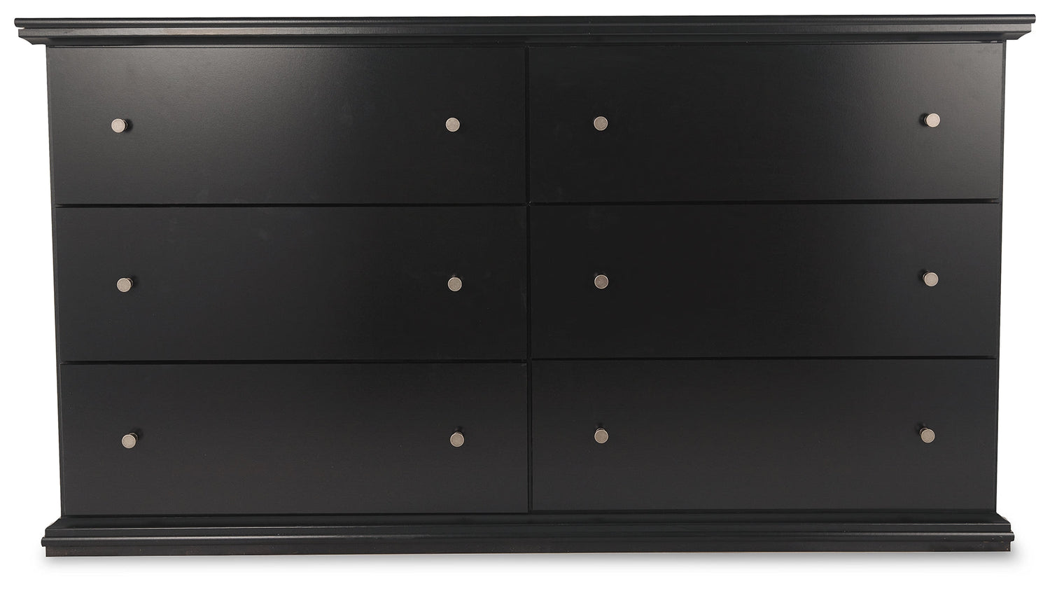 Maribel Twin Panel Bed with Dresser and Nightstand in Black from Ashley - Luna Furniture