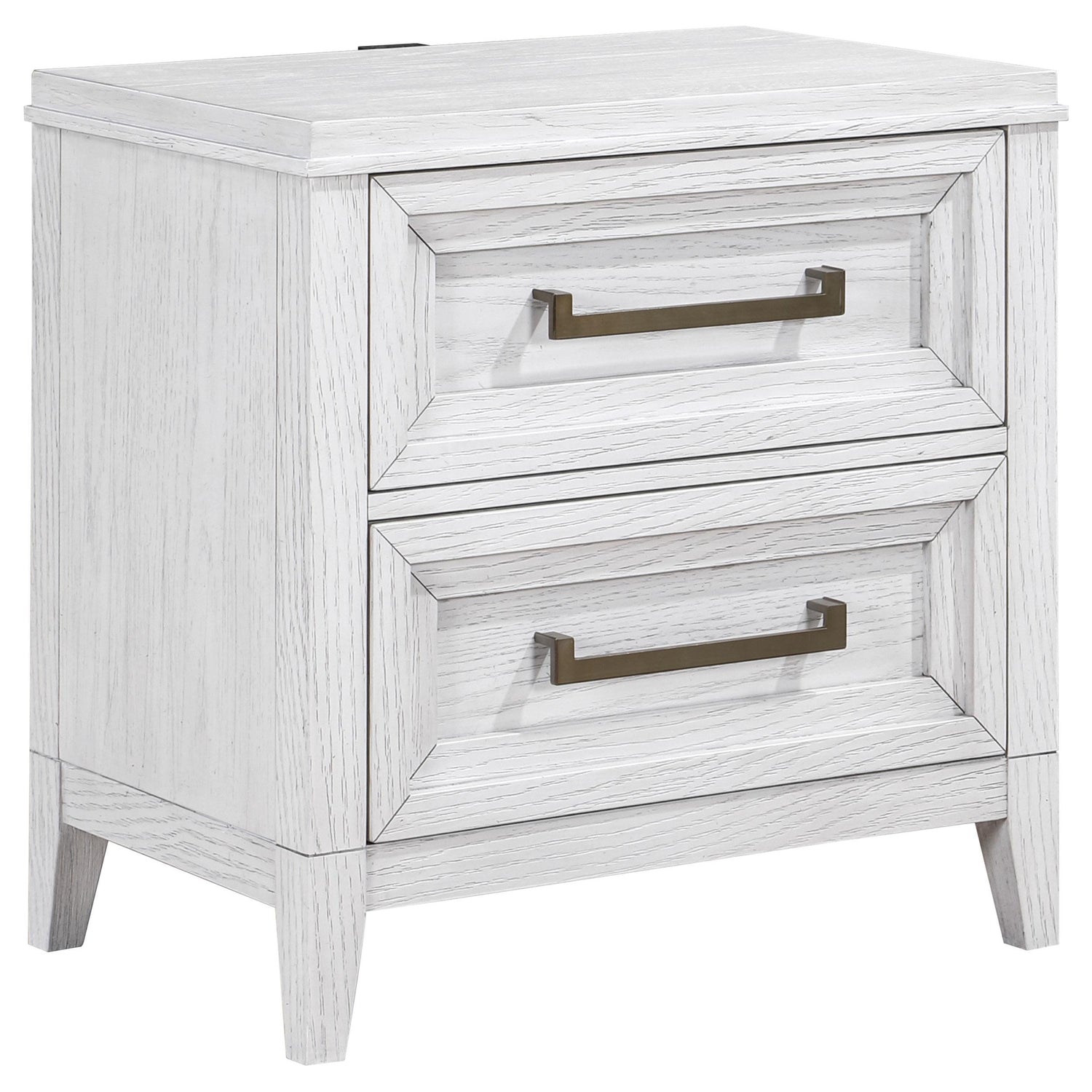 Marielle 2-drawer Nightstand Bedside Table Distressed White - 224842