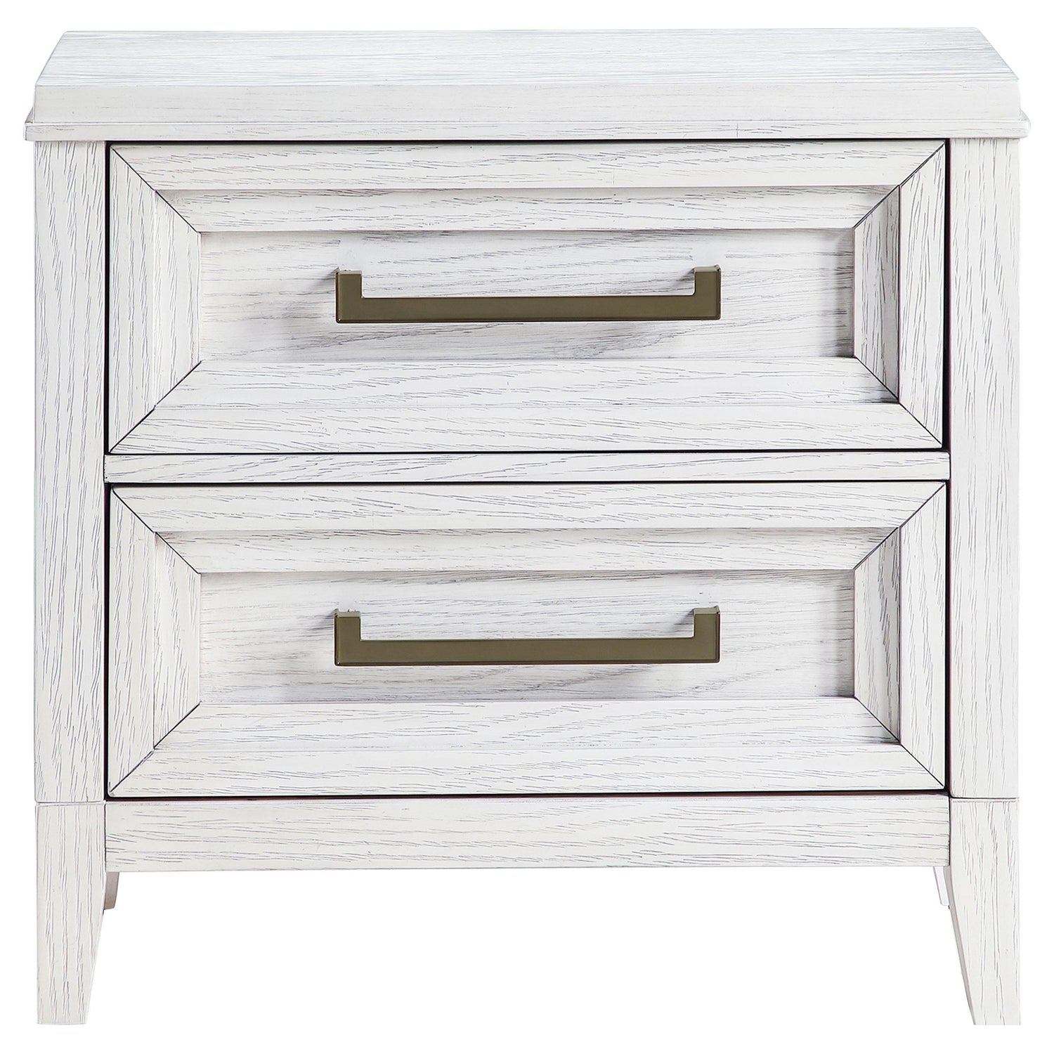 Marielle 2-drawer Nightstand Bedside Table Distressed White - 224842
