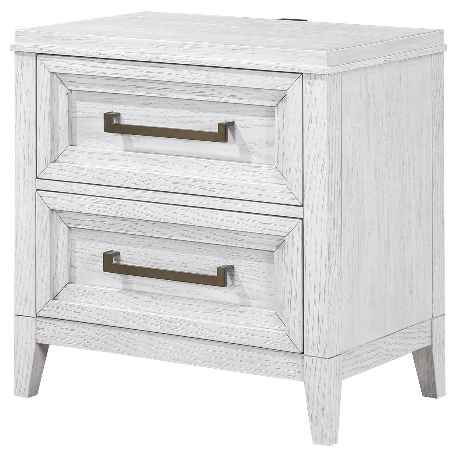 Marielle 2-drawer Nightstand Bedside Table Distressed White - 224842