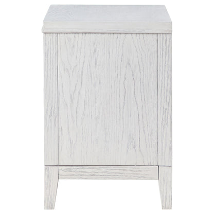 Marielle 2-drawer Nightstand Bedside Table Distressed White - 224842