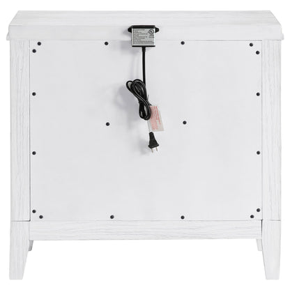 Marielle 2-drawer Nightstand Bedside Table Distressed White - 224842