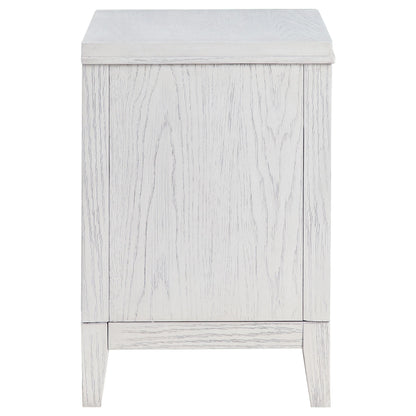 Marielle 2-drawer Nightstand Bedside Table Distressed White - 224842