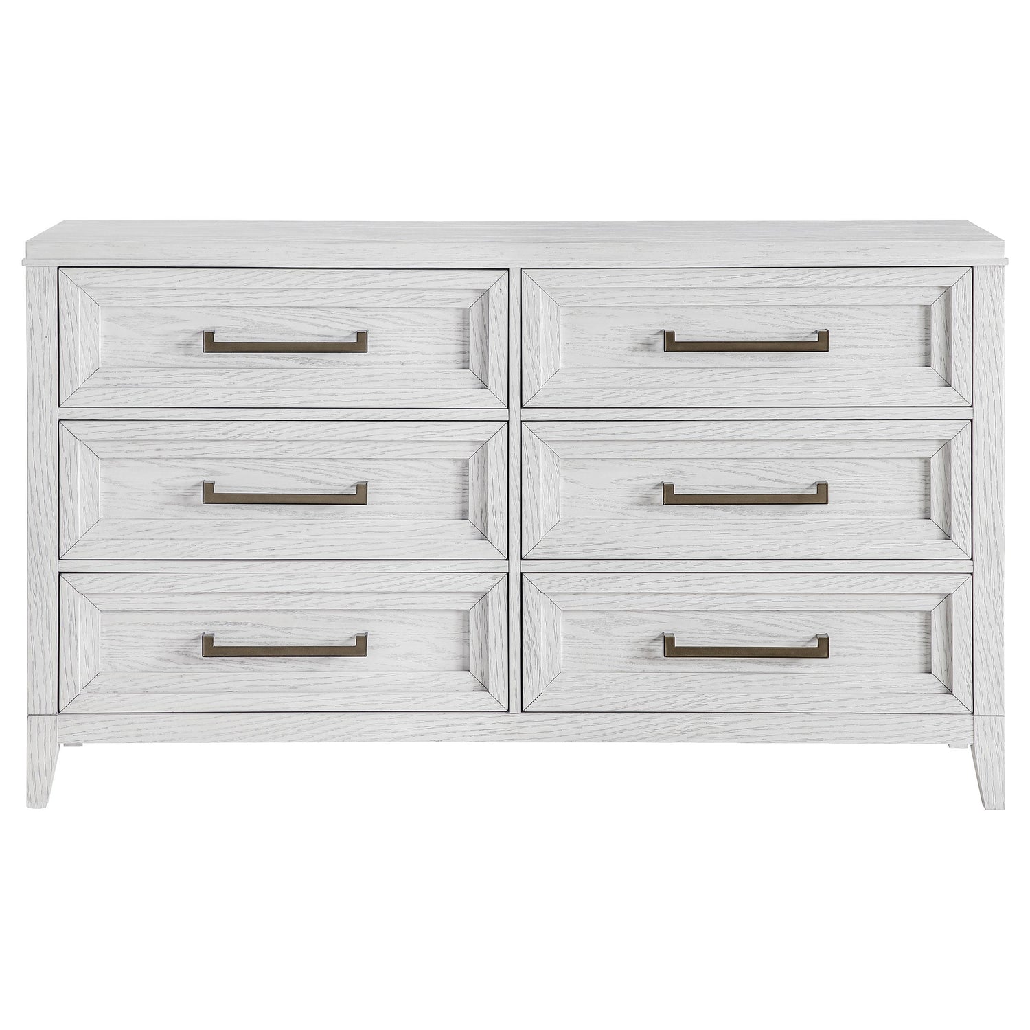 Marielle 6-drawer Bedroom Dresser Distressed White - 224843
