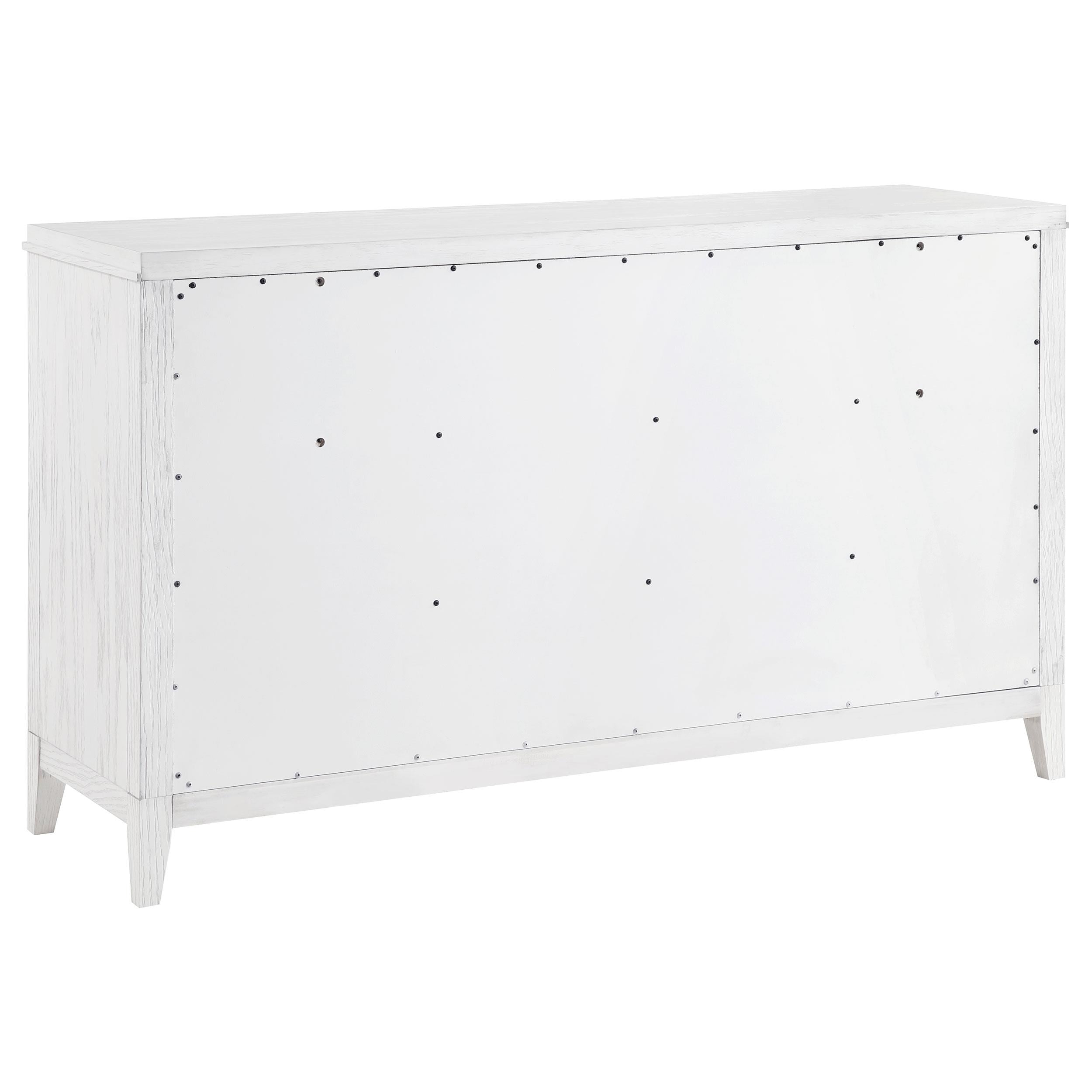 Marielle 6-drawer Bedroom Dresser Distressed White - 224843