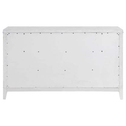 Marielle 6-drawer Bedroom Dresser Distressed White - 224843