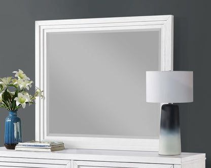 Marielle Dresser Mirror Distressed White - 224844