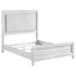 Marielle Eastern King LED Panel Bed Distressed White - 224841KE