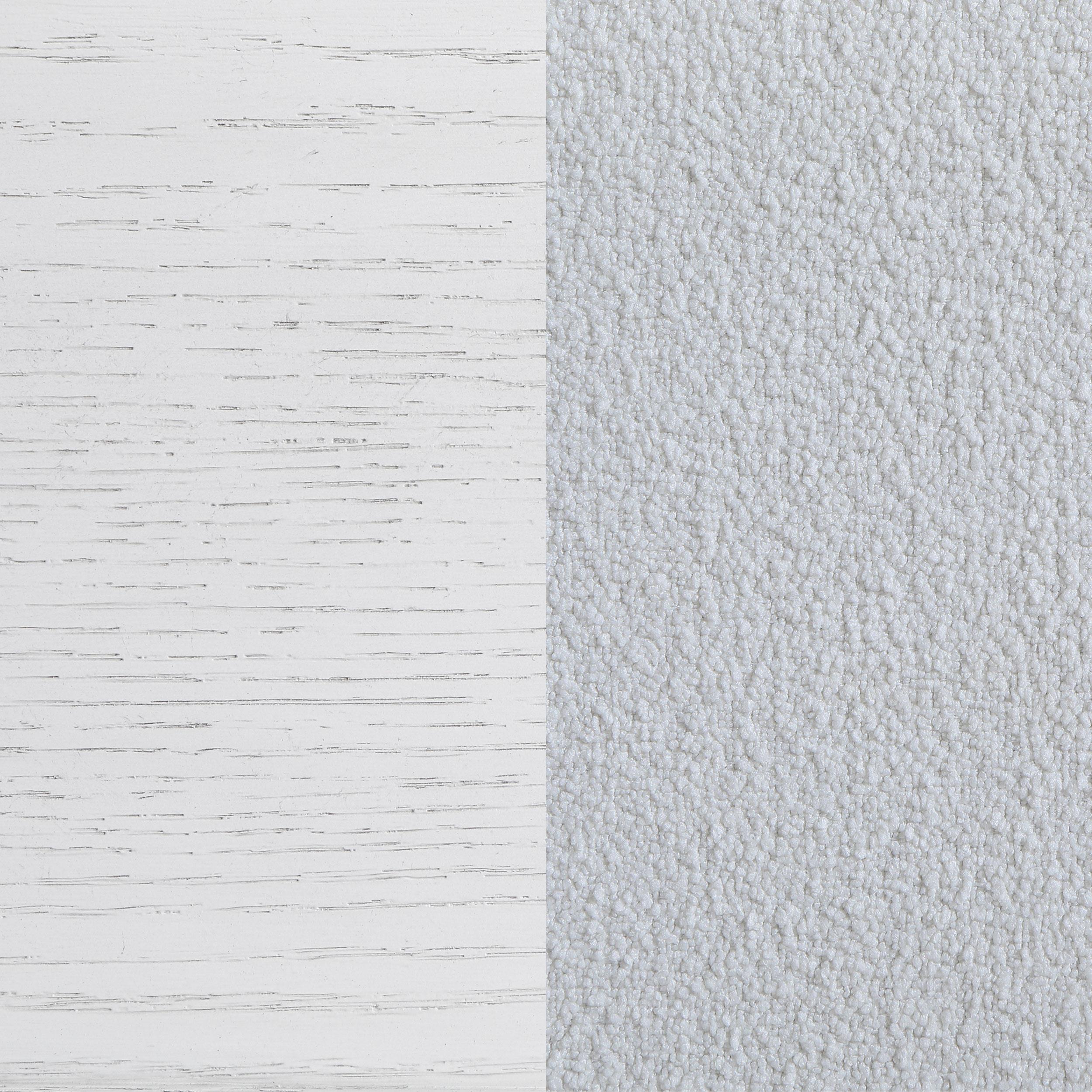 Marielle Eastern King LED Panel Bed Distressed White - 224841KE