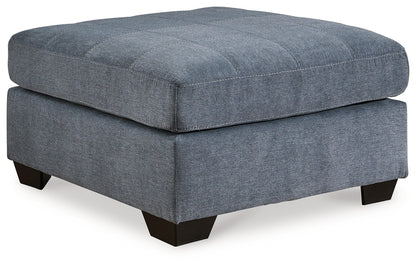 Marleton 2-Piece Sectional with Ottoman in Denim - PKG015806
