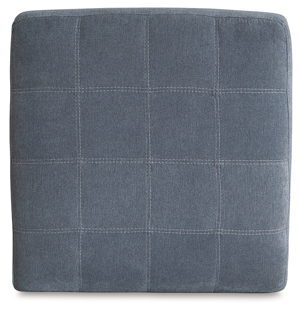 Marleton 2-Piece Sectional with Ottoman in Denim - PKG015806