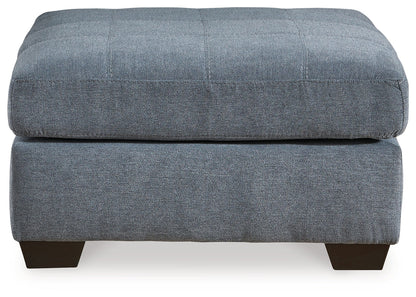 Marleton 2-Piece Sectional with Ottoman in Denim - PKG015807