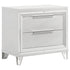 Marmore 2-drawer Nightstand Bedside Table White - 224962