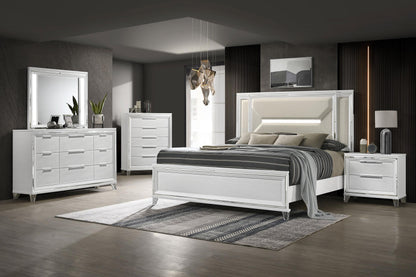 Marmore 2-drawer Nightstand Bedside Table White - 224962