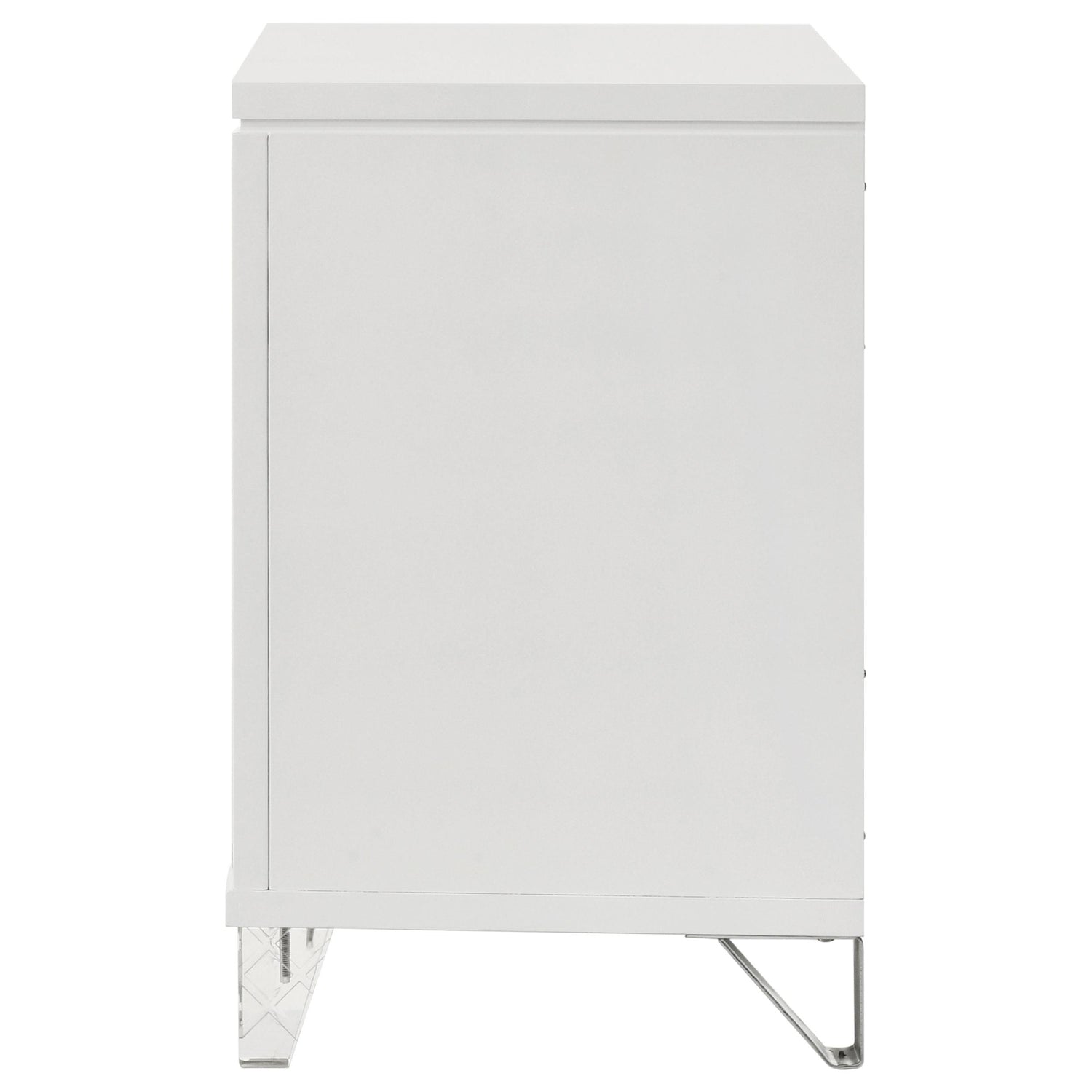 Marmore 2-drawer Nightstand Bedside Table White - 224962
