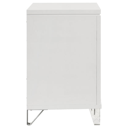 Marmore 2-drawer Nightstand Bedside Table White - 224962