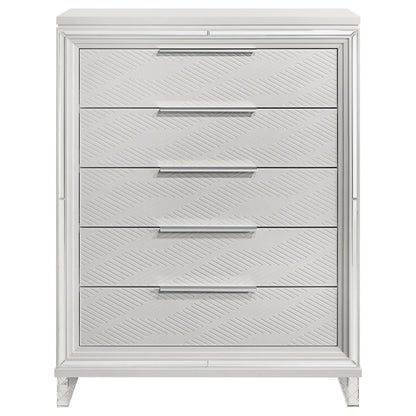 Marmore 5-drawer Bedroom Chest of Drawers White - 224965