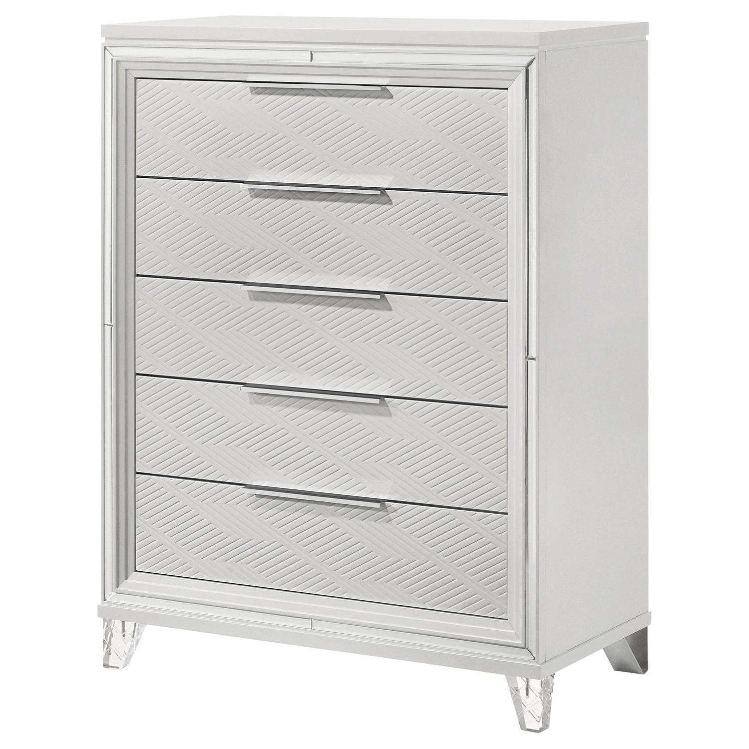 Marmore 5-drawer Bedroom Chest of Drawers White - 224965