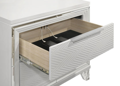 Marmore 5-piece Queen Bedroom Set White - 224961Q-S5
