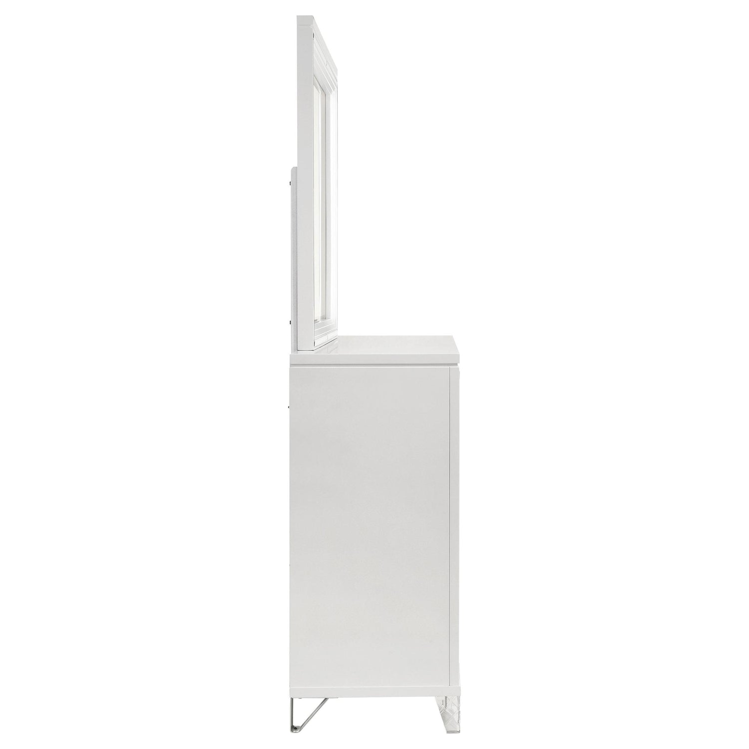 Marmore 9-drawer Dresser and LED Mirror White - 224963M
