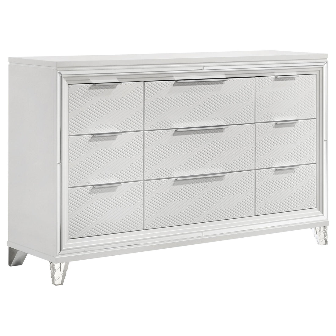 Marmore 9-drawer Dresser Cabinet White - 224963