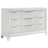 Marmore 9-drawer Dresser Cabinet White - 224963