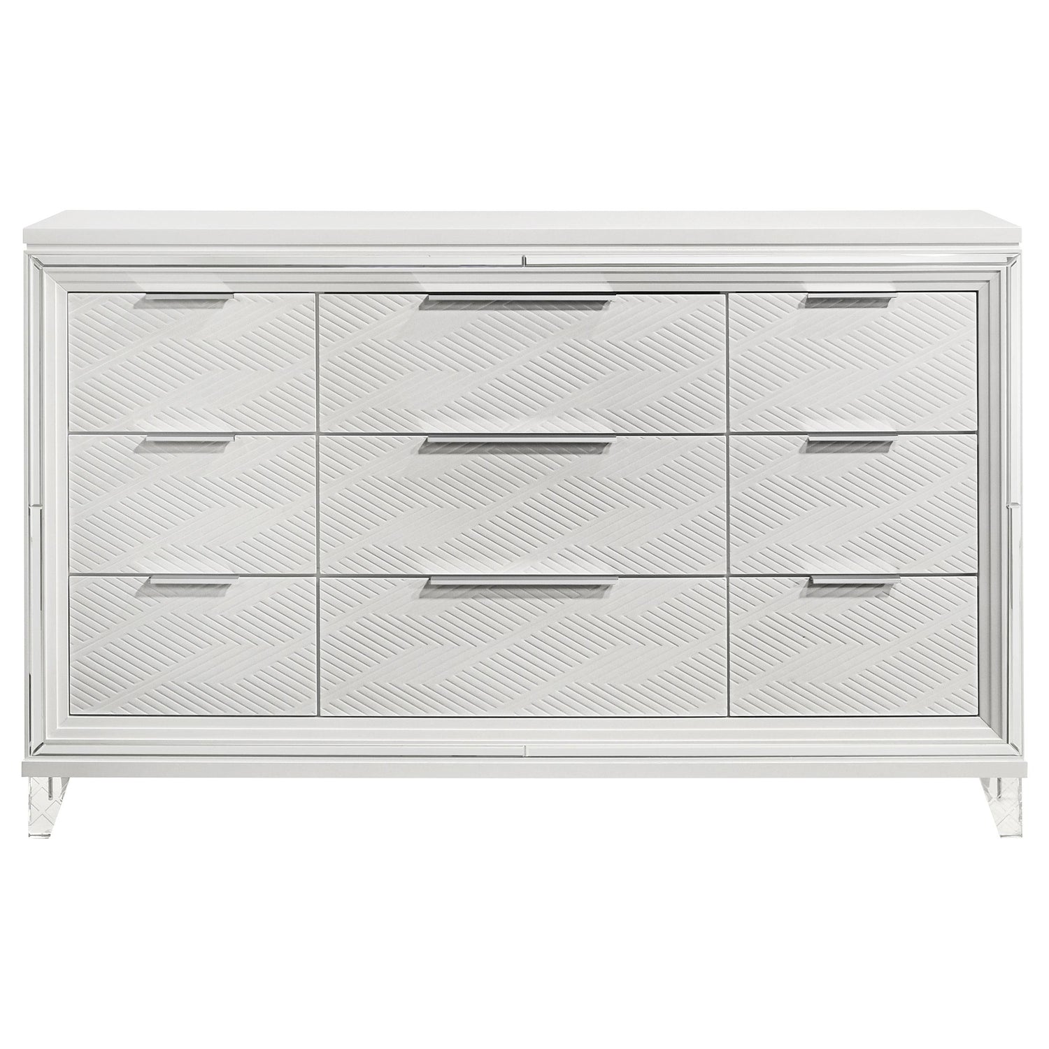 Marmore 9-drawer Dresser Cabinet White - 224963