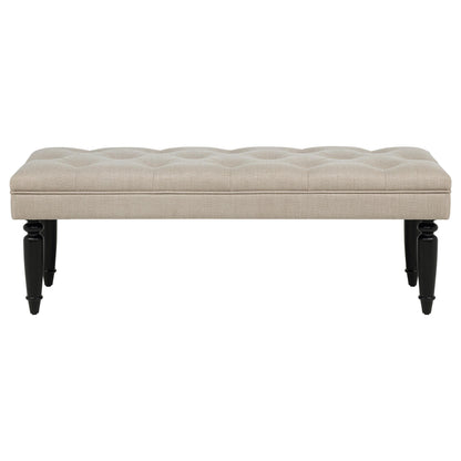 Marsha 52-inch Upholstered Entryway Accent Bench Latte - 915160