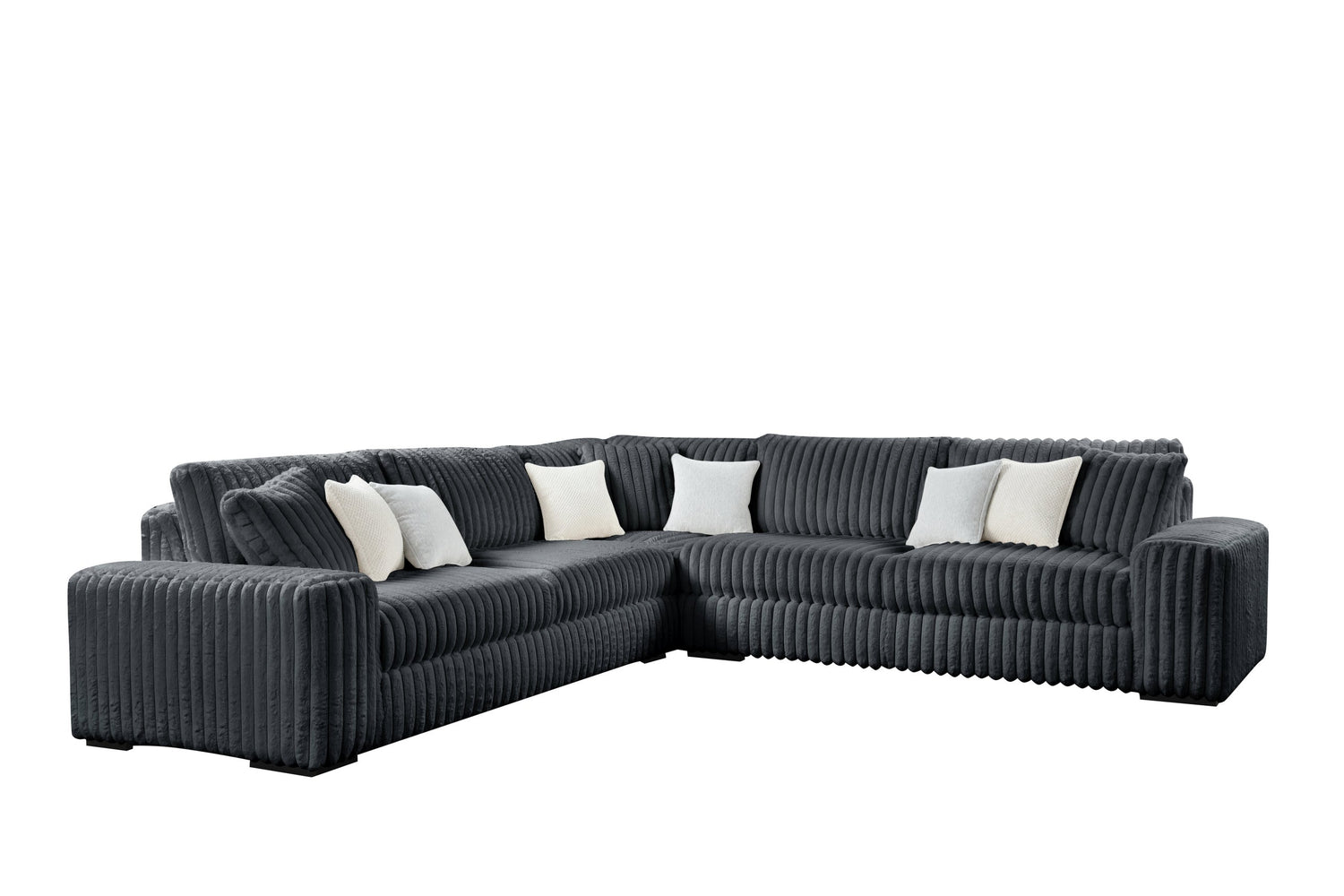 MARSHMALLOW Charcoal OVERSIZED Sectional - MARSHMALLOW CHARCOAL