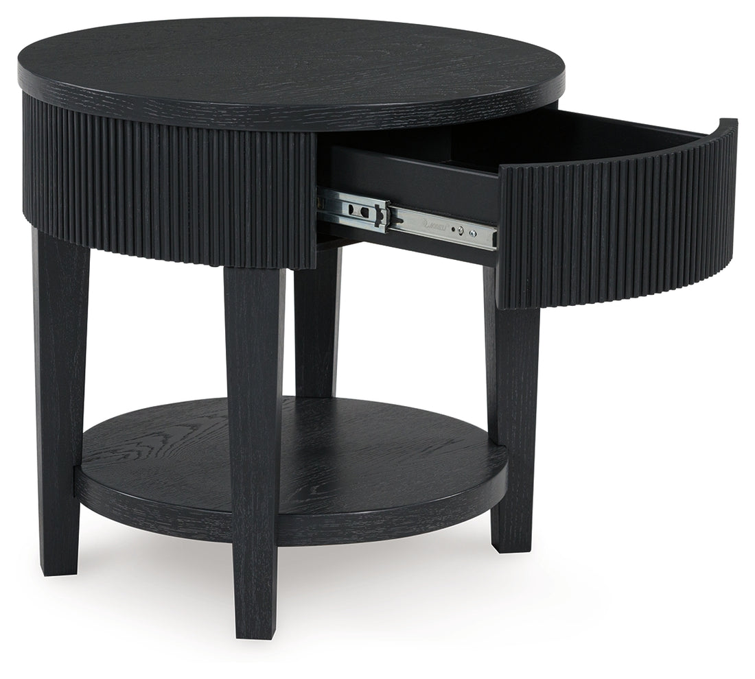 Marstream Black End Table - T551-6