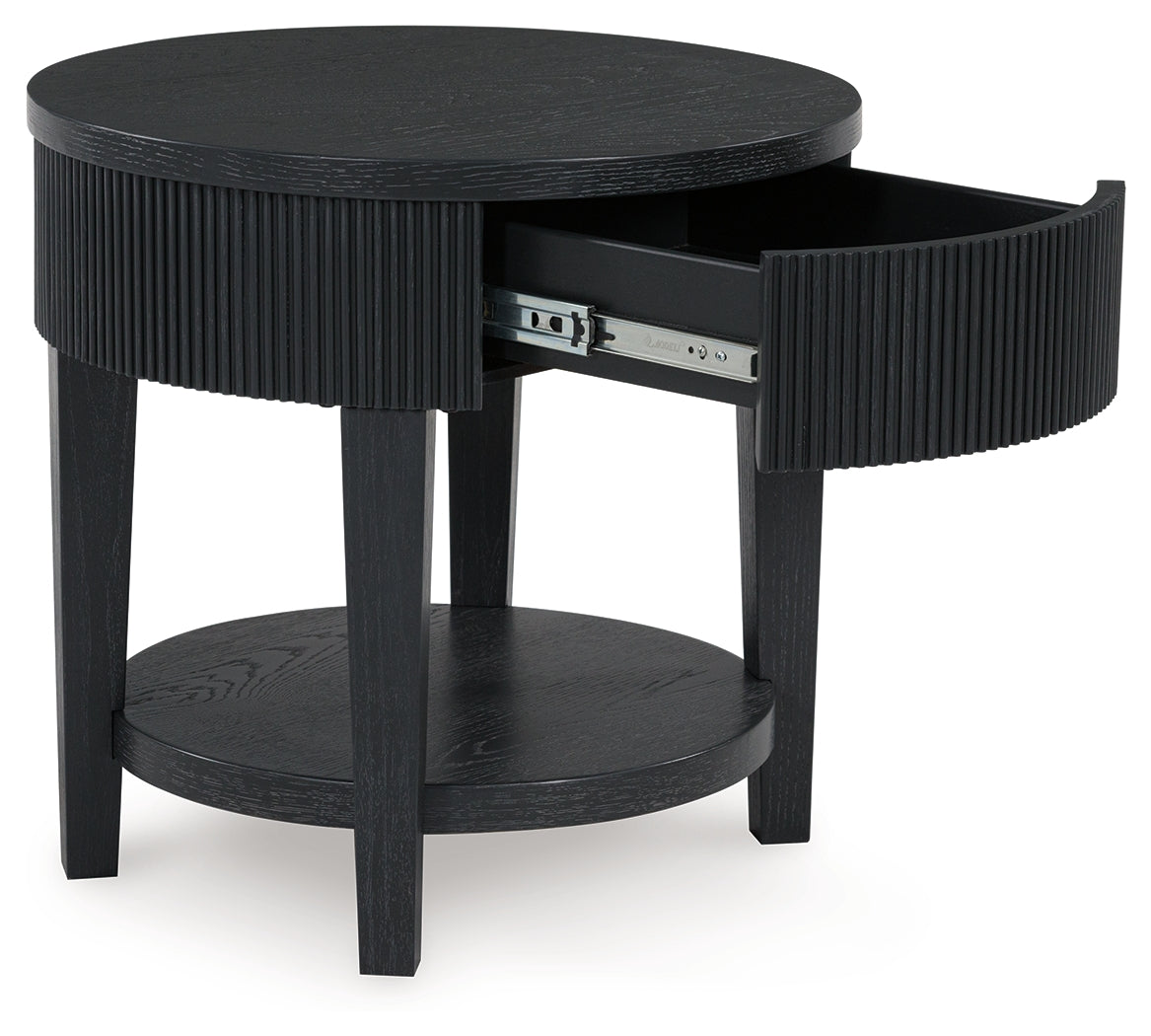 Marstream Black End Table - T551-6