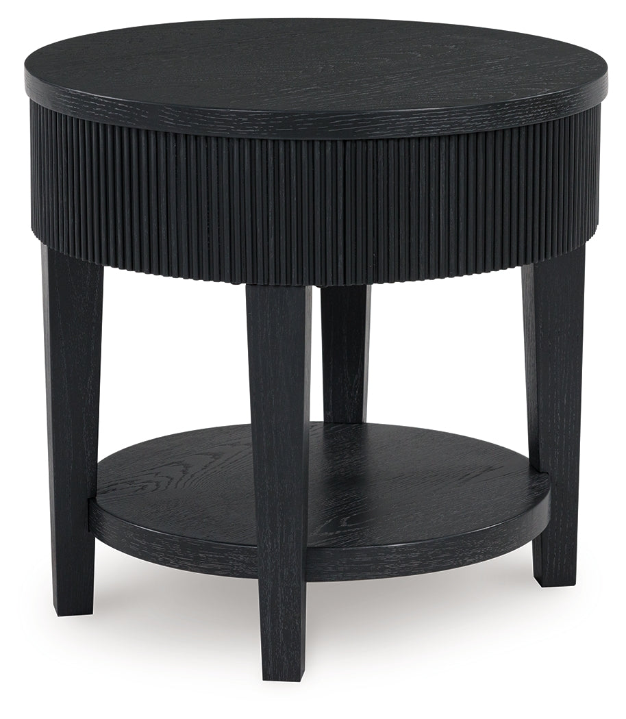 Marstream Black End Table - T551-6
