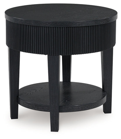 Marstream Black End Table - T551-6