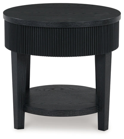 Marstream Black End Table - T551-6
