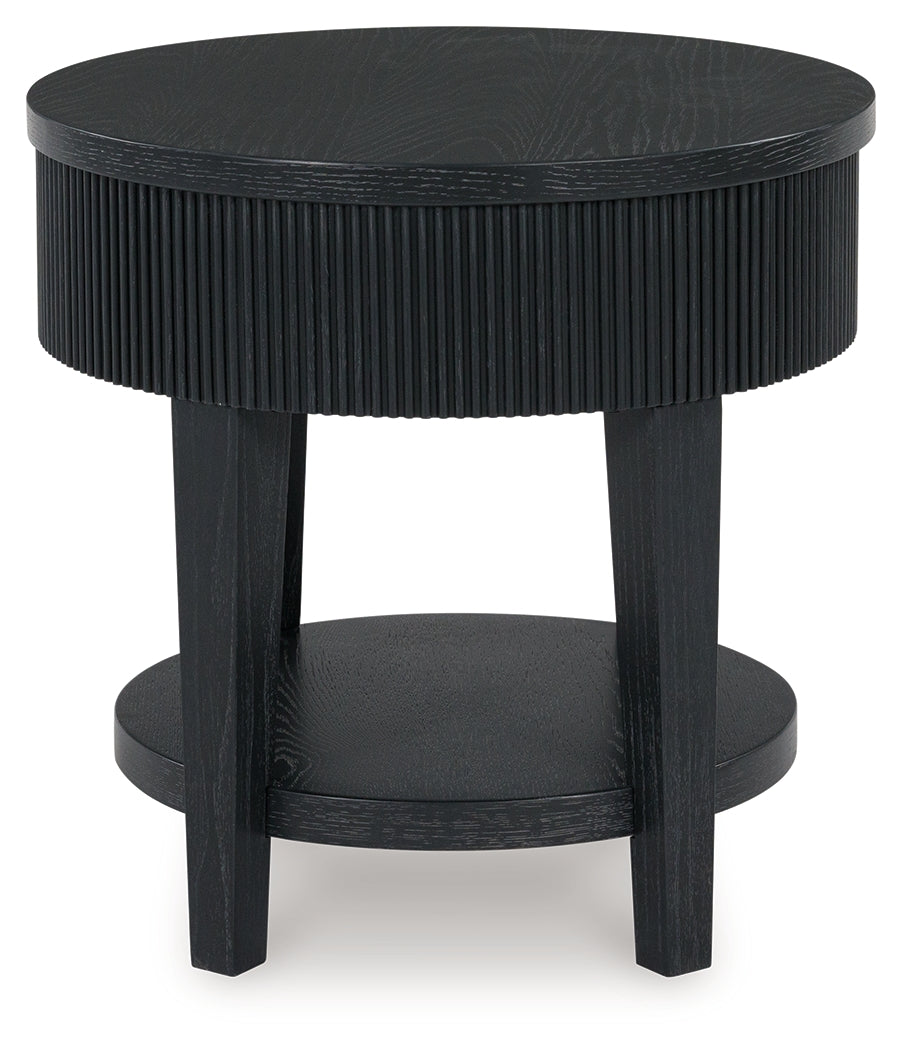 Marstream Black End Table - T551-6