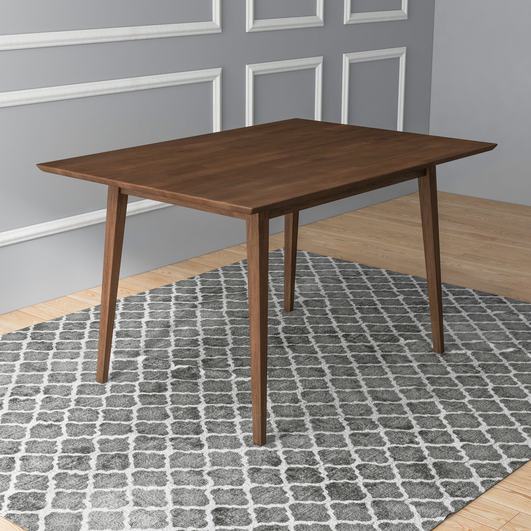 Mary Modern Style Solid Wood Rectangular Dining Kitchen Table 47" - DTB00600401