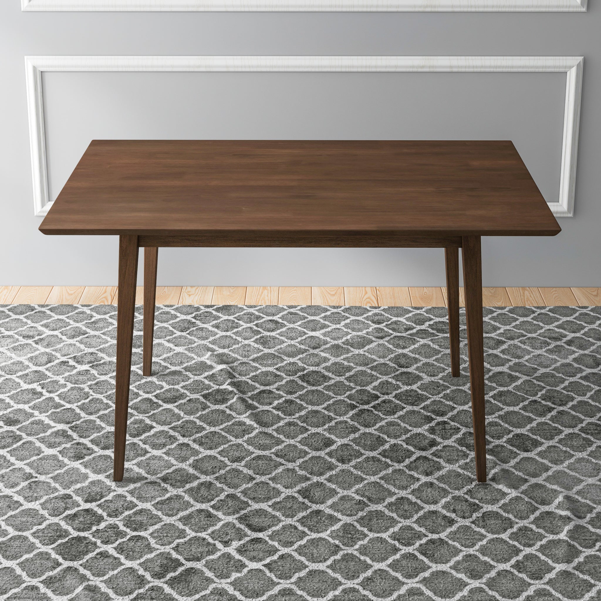 Mary Modern Style Solid Wood Rectangular Dining Kitchen Table 47" - DTB00600401