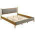 Mason 46-inch Eastern King Panel Platform Bed Light Brown - 315914KE