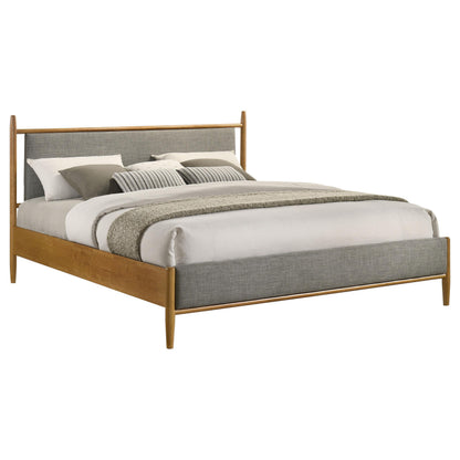 Mason 46-inch Eastern King Panel Platform Bed Light Brown - 315914KE