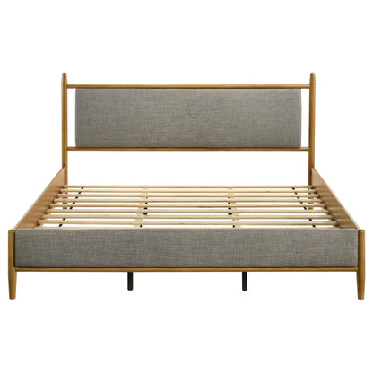 Mason 46-inch Eastern King Panel Platform Bed Light Brown - 315914KE