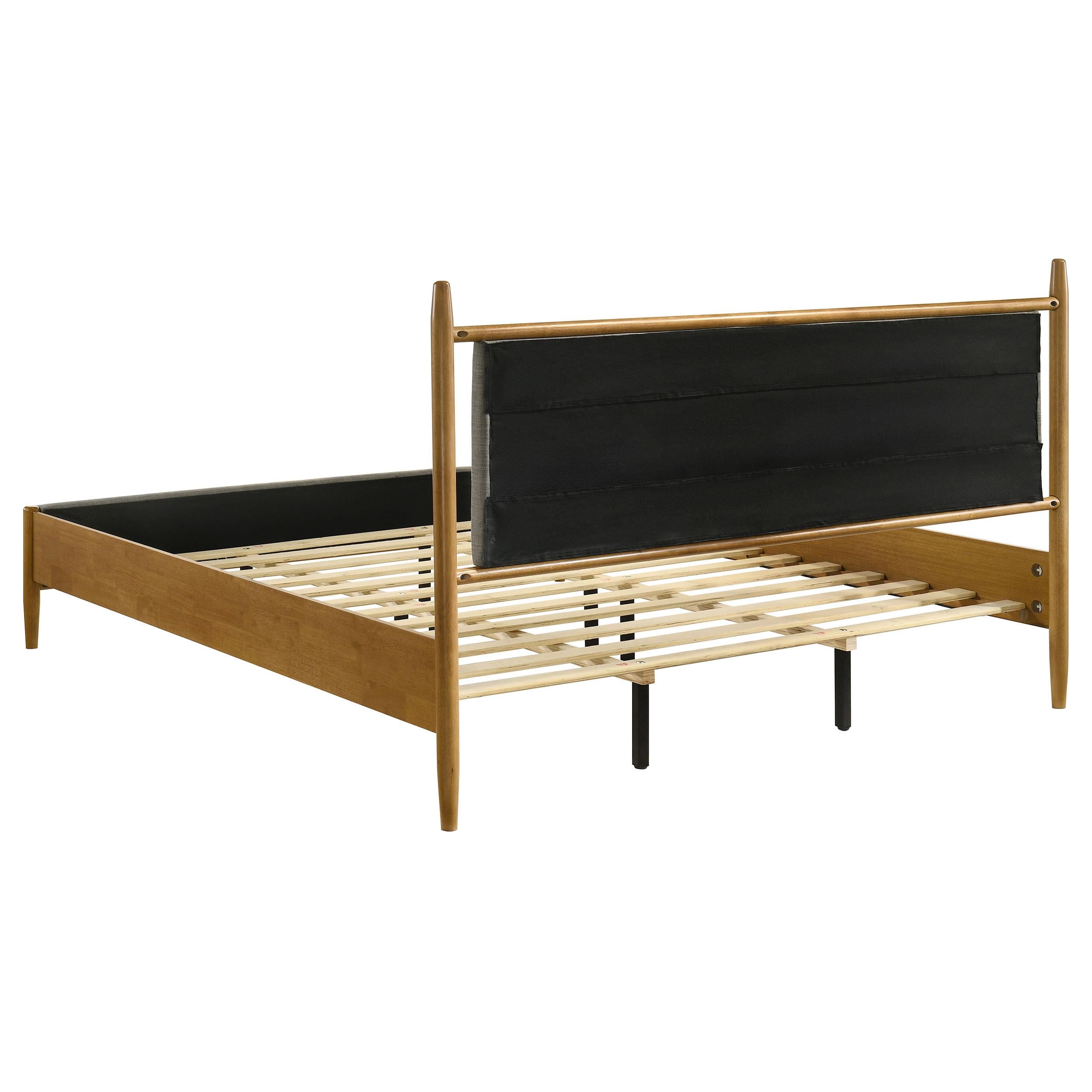 Mason 46-inch Eastern King Panel Platform Bed Light Brown - 315914KE