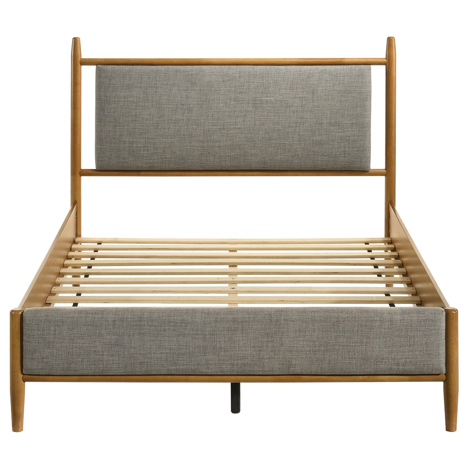 Mason 46-inch Full Panel Platform Bed Grey and Light Brown - 315914F