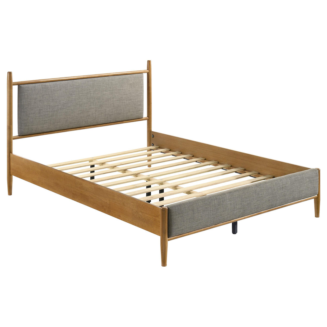 Mason 46-inch Queen Panel Platform Bed Grey and Light Brown - 315914Q