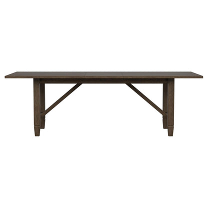 Matisse Rectangular Dining Table with 18" Removable Extension Leaf Brown - 108311