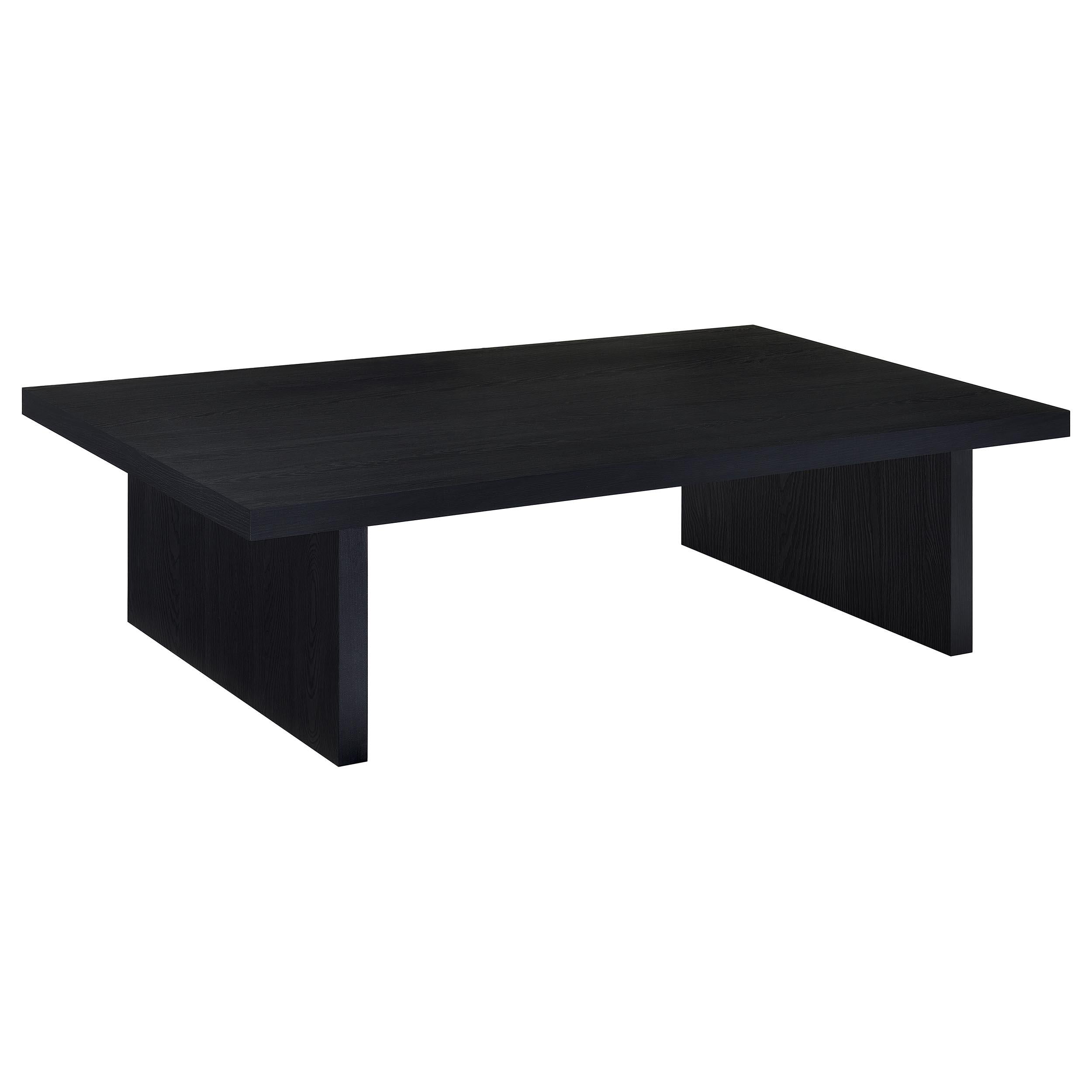 Max 2-piece Rectangular Coffee and End Table Set Black - 706278-S2