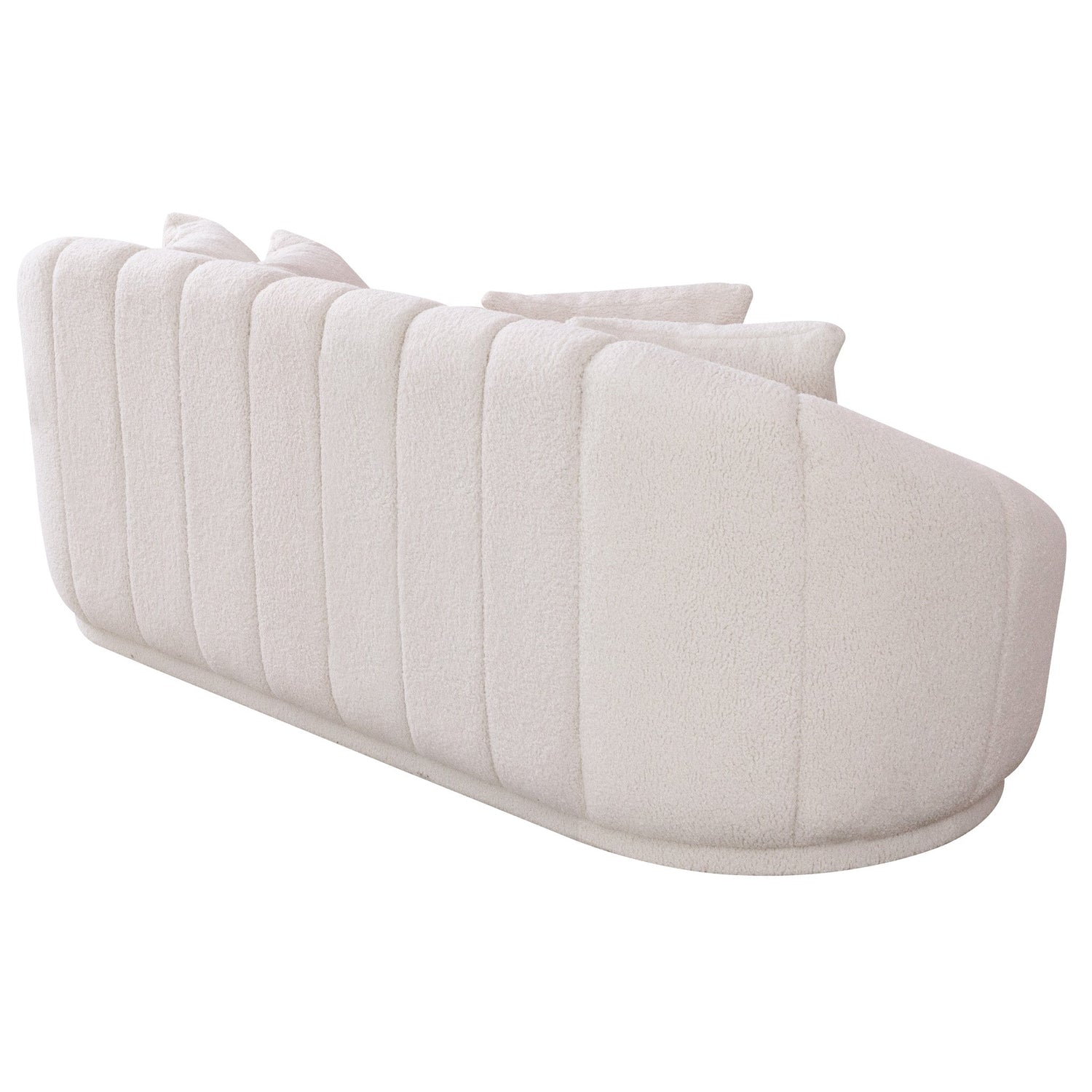 Maximilian Modern Japandi Style Tight Back Boucle Couches - SOF03001702