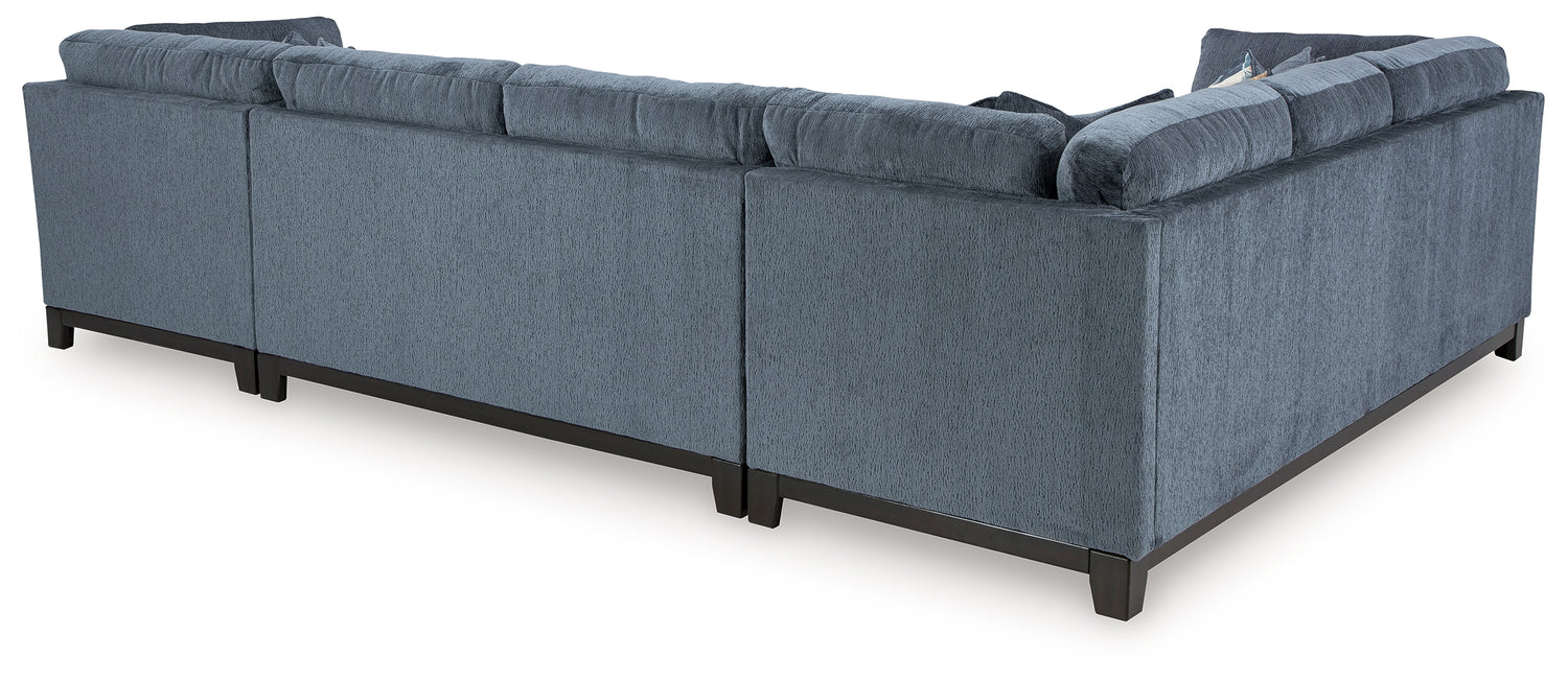 Maxon Place Navy 3-Piece Sectional with Chaise - 33003S2