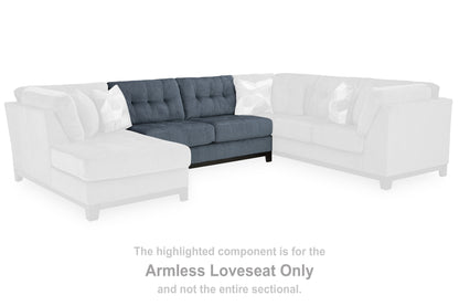 Maxon Place Navy Armless Loveseat - 3300334