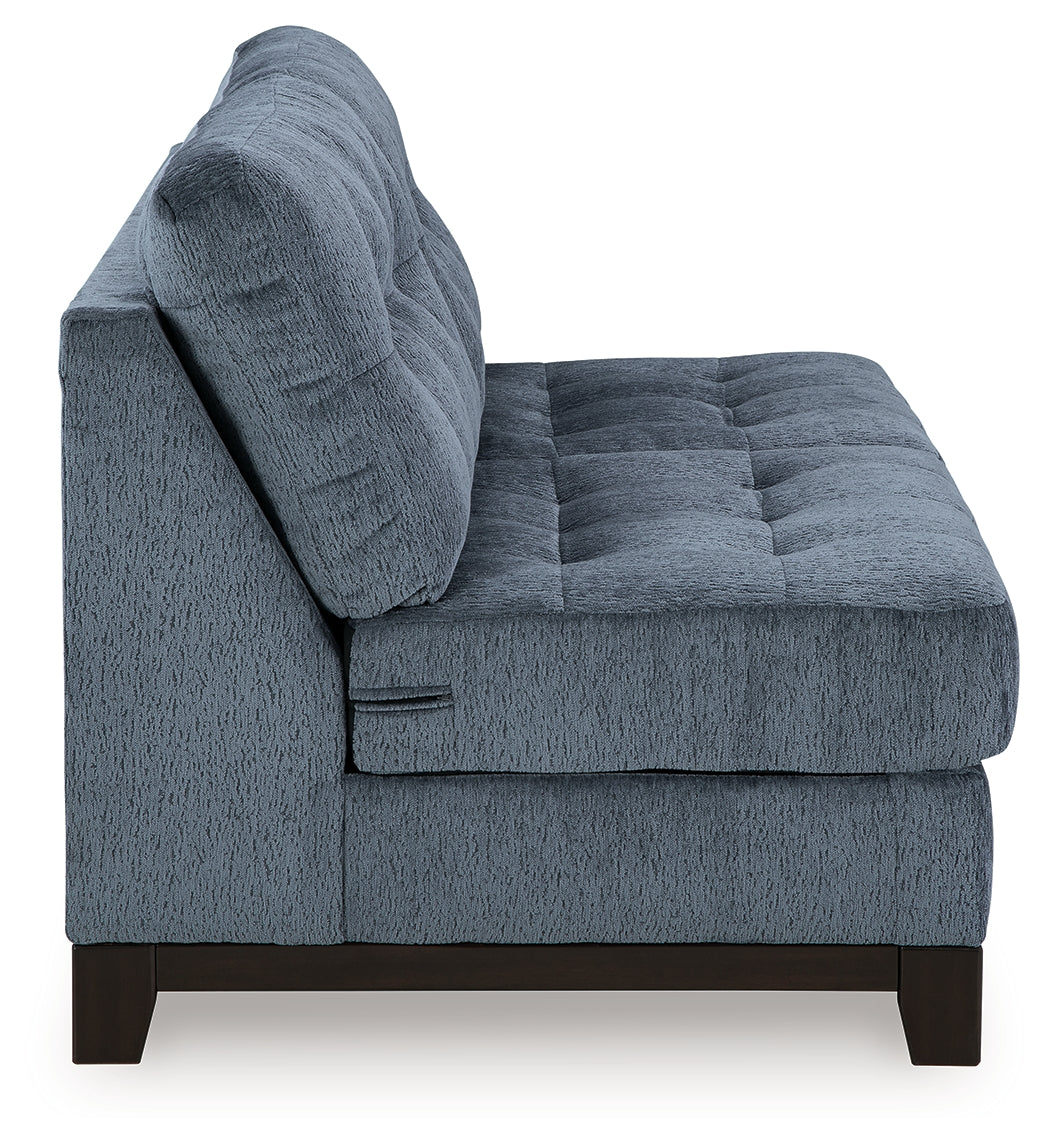 Maxon Place Navy Armless Loveseat - 3300334
