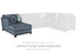 Maxon Place Navy Left-Arm Facing Corner Chaise - 3300316